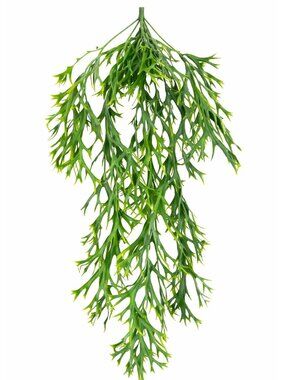 Fern Artificial Hanging Staghorn Plant Green Faux